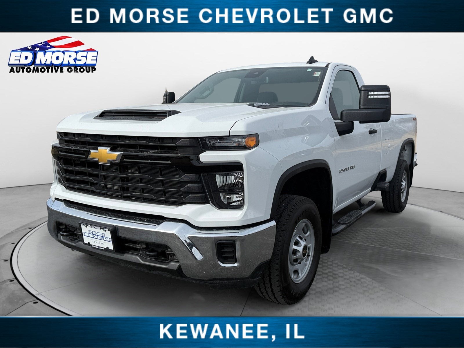 2025 Chevrolet Silverado 2500 HD WT in Summit White — front three-quarter view