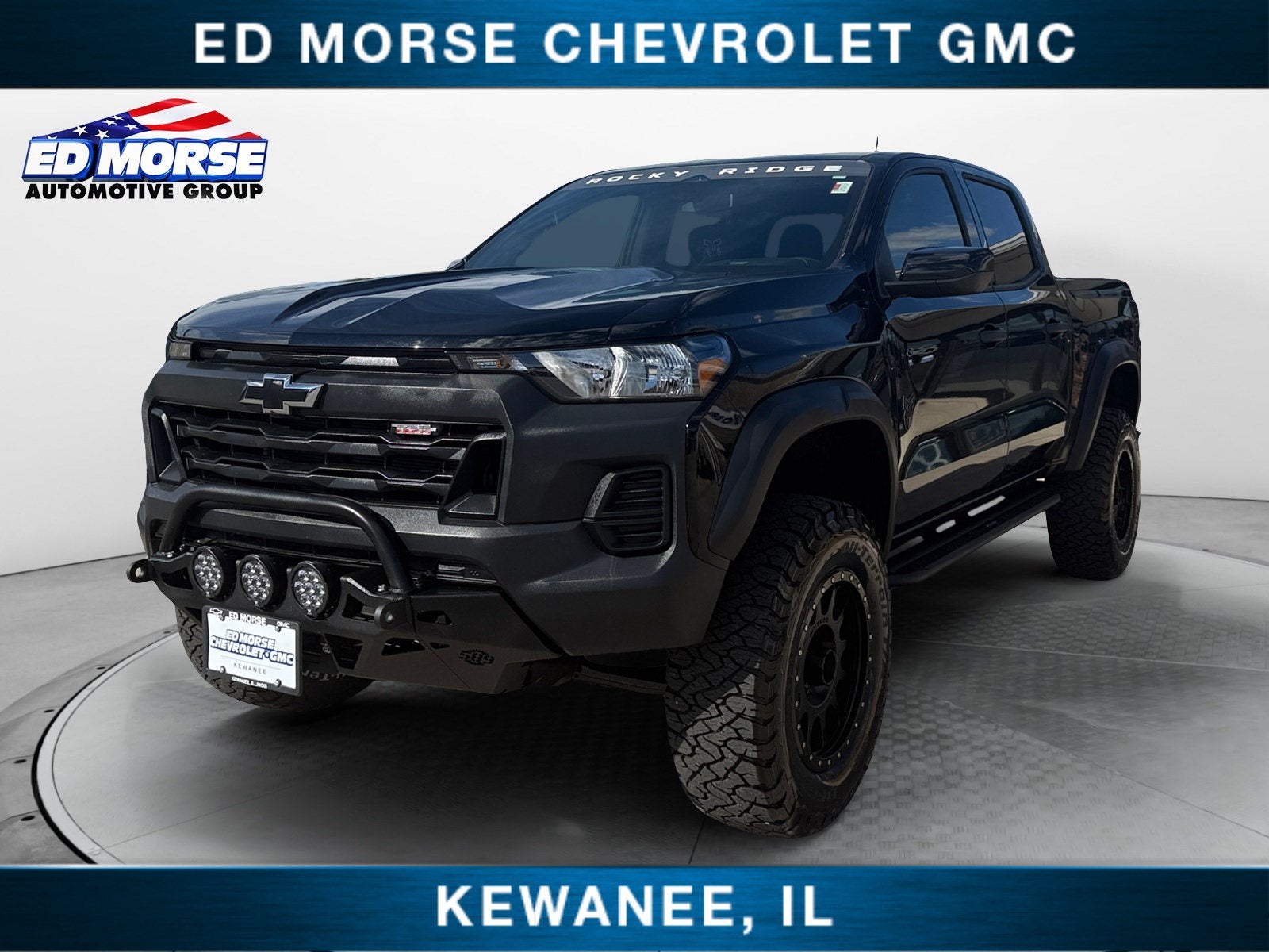 2026 Chevrolet Colorado Trail Boss in Black — front three-quarter view