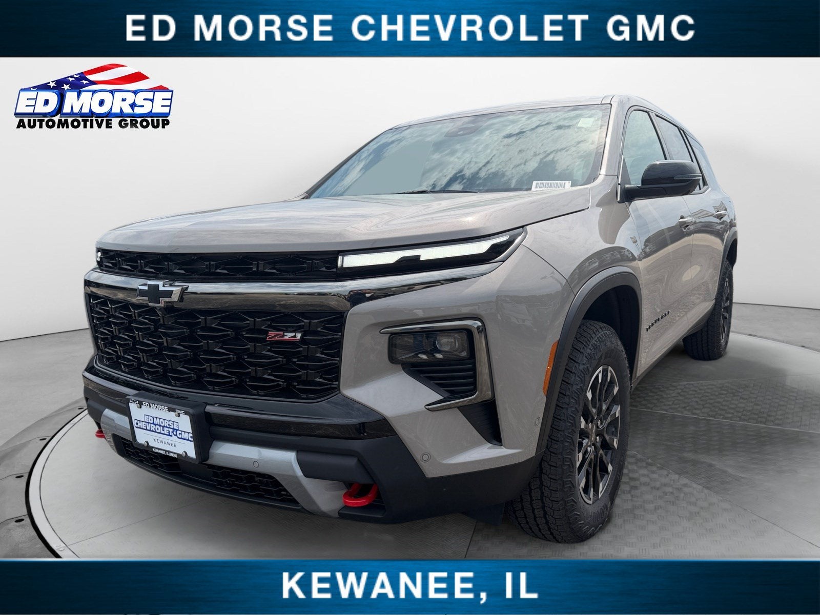 2026 Chevrolet Traverse Z71 in Sandstone Gray — front three-quarter view