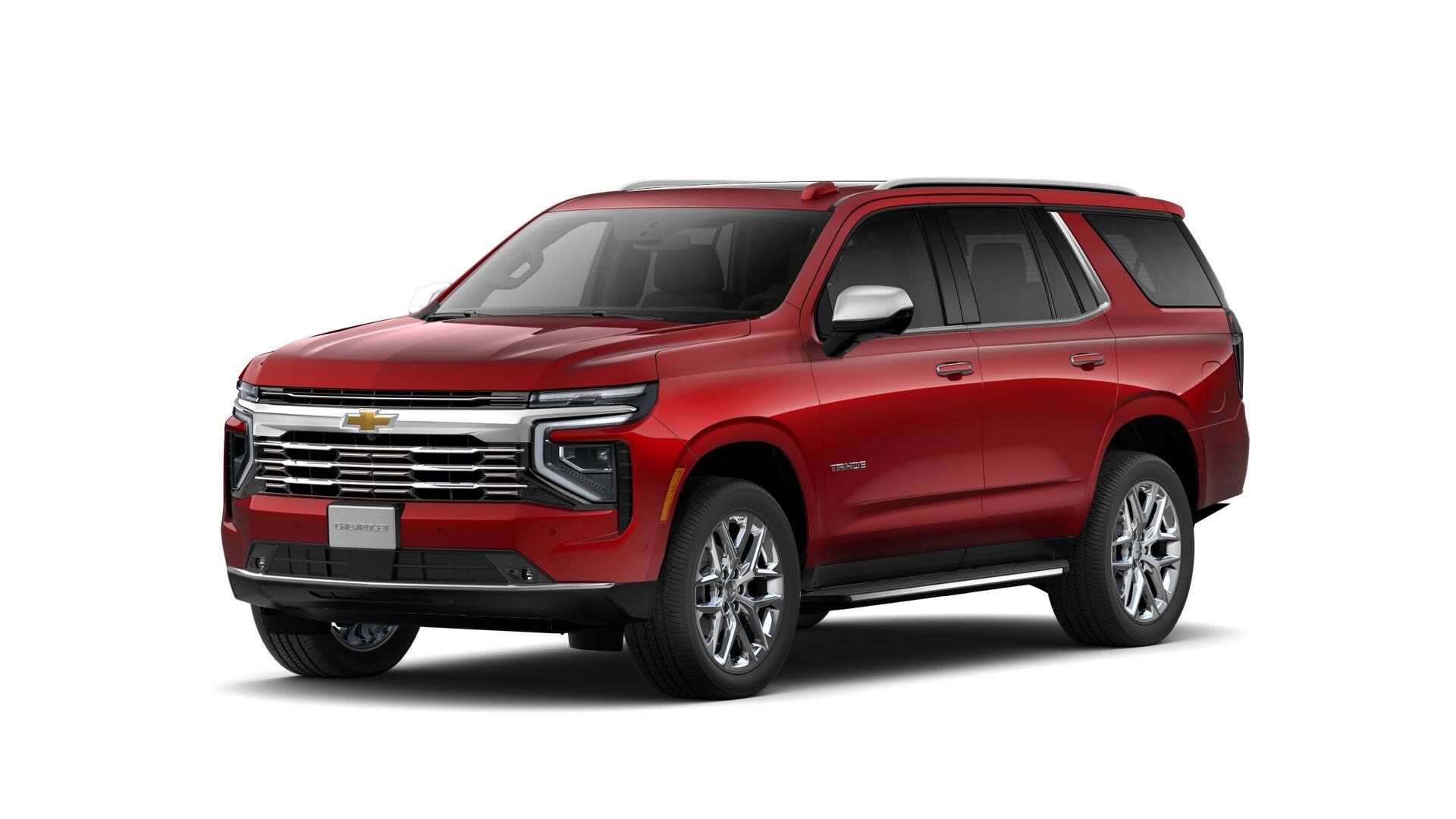 2026 Chevrolet Tahoe Premier in Radiant Red Tintcoat — front three-quarter view
