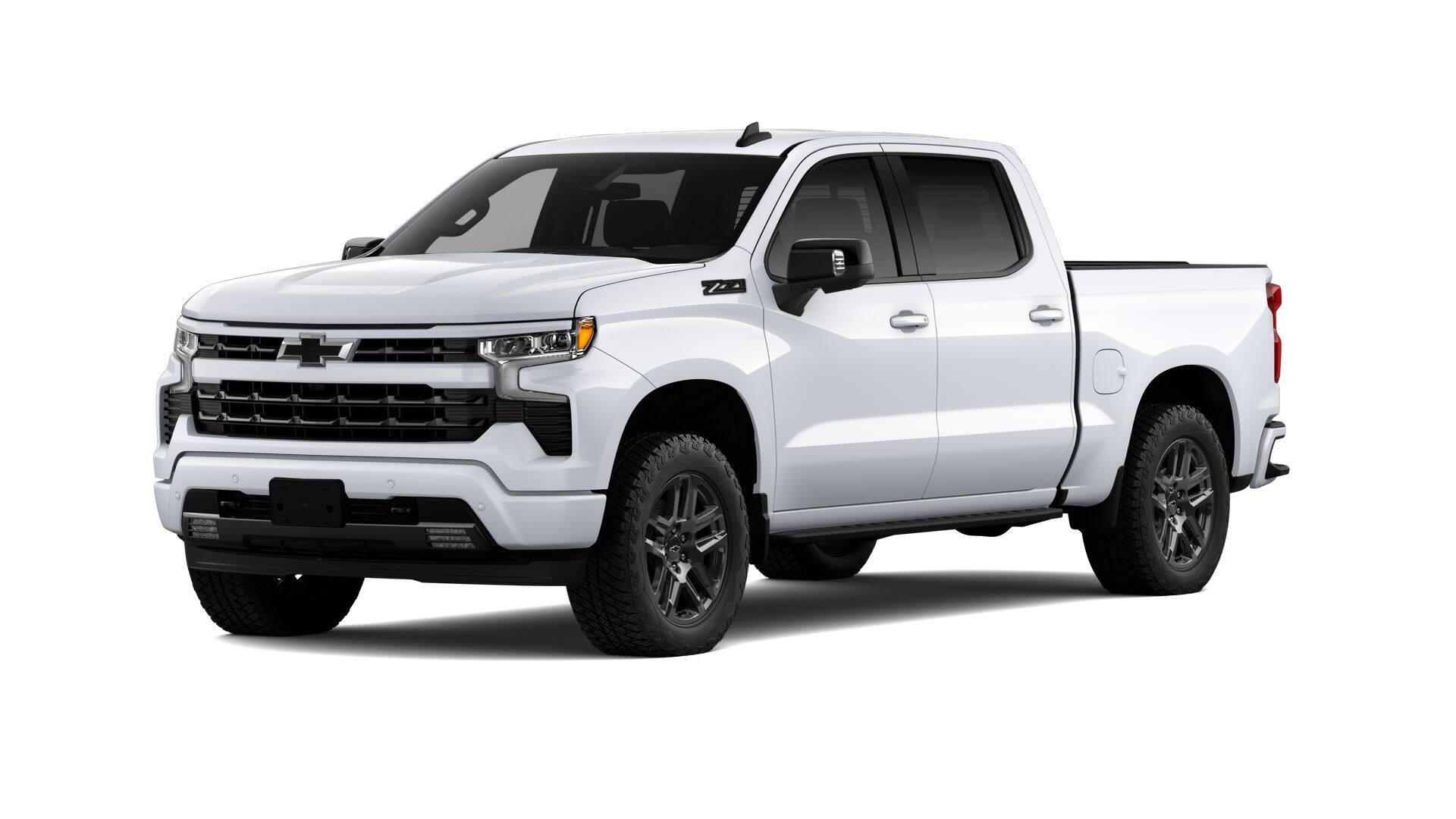2026 Chevrolet Silverado 1500 RST in Summit White — front three-quarter view