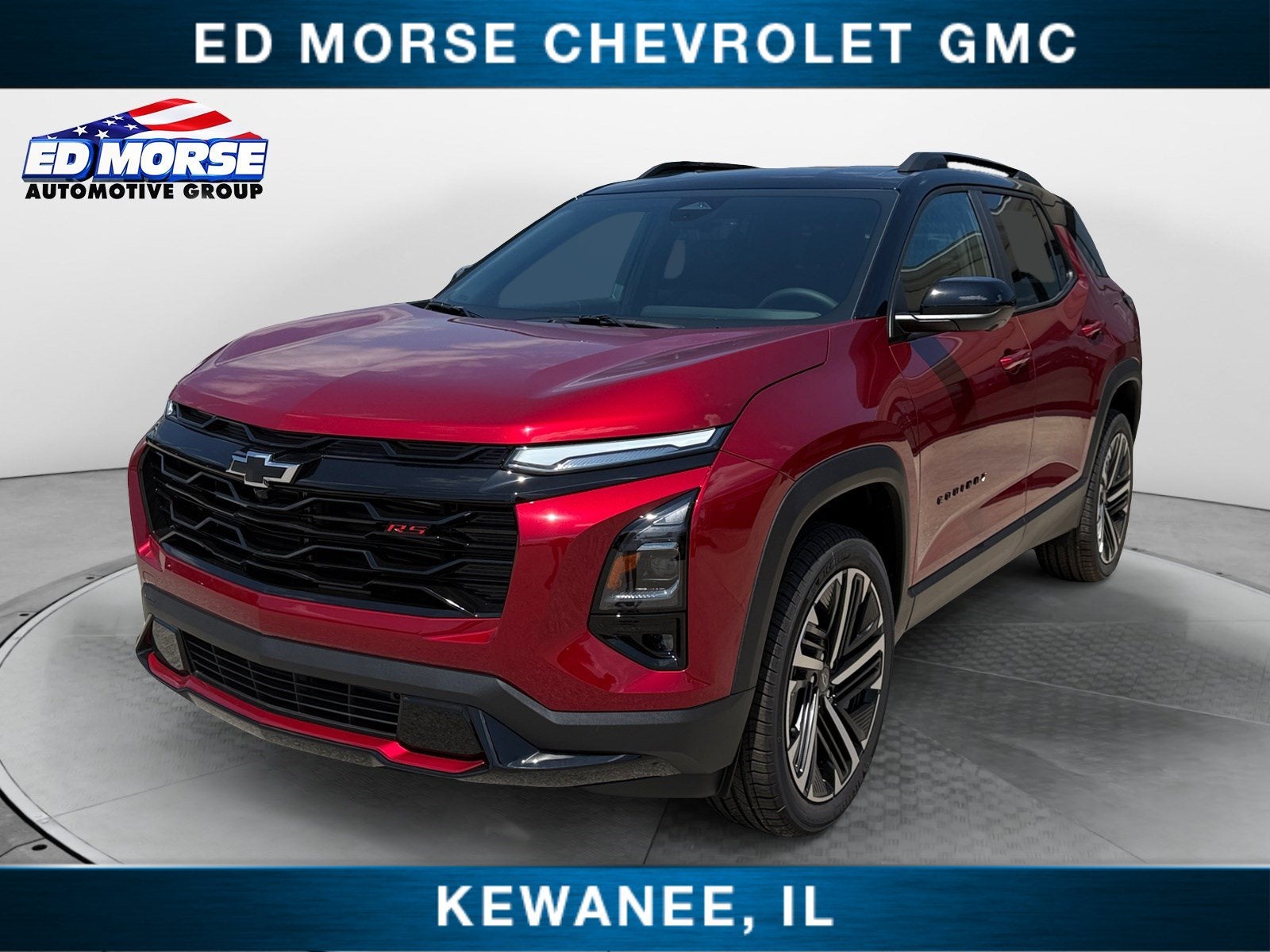 2027 Chevrolet Equinox AWD RS in Radiant Red Tintcoat — front three-quarter view