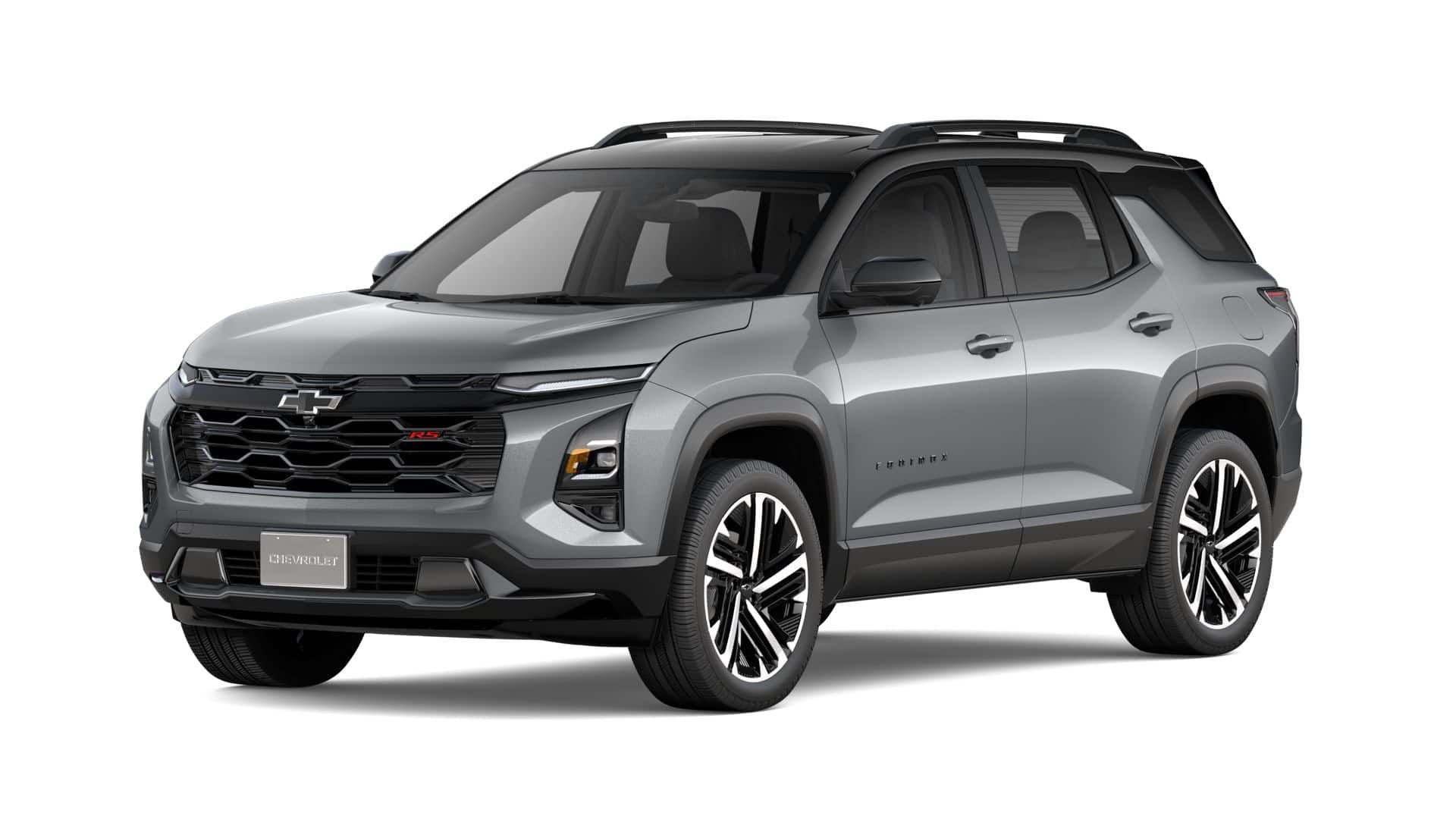 2027 Chevrolet Equinox RS in Sterling Gray Metallic — front three-quarter view