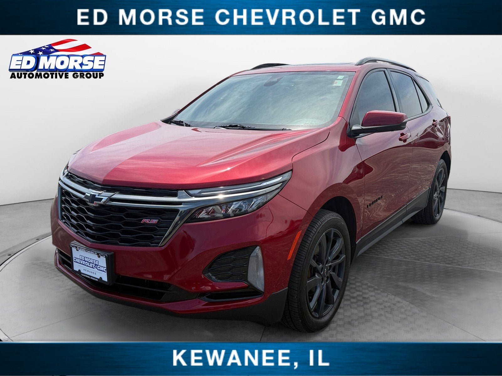 2023 Chevrolet Equinox RS in Radiant Red Tintcoat — front three-quarter view
