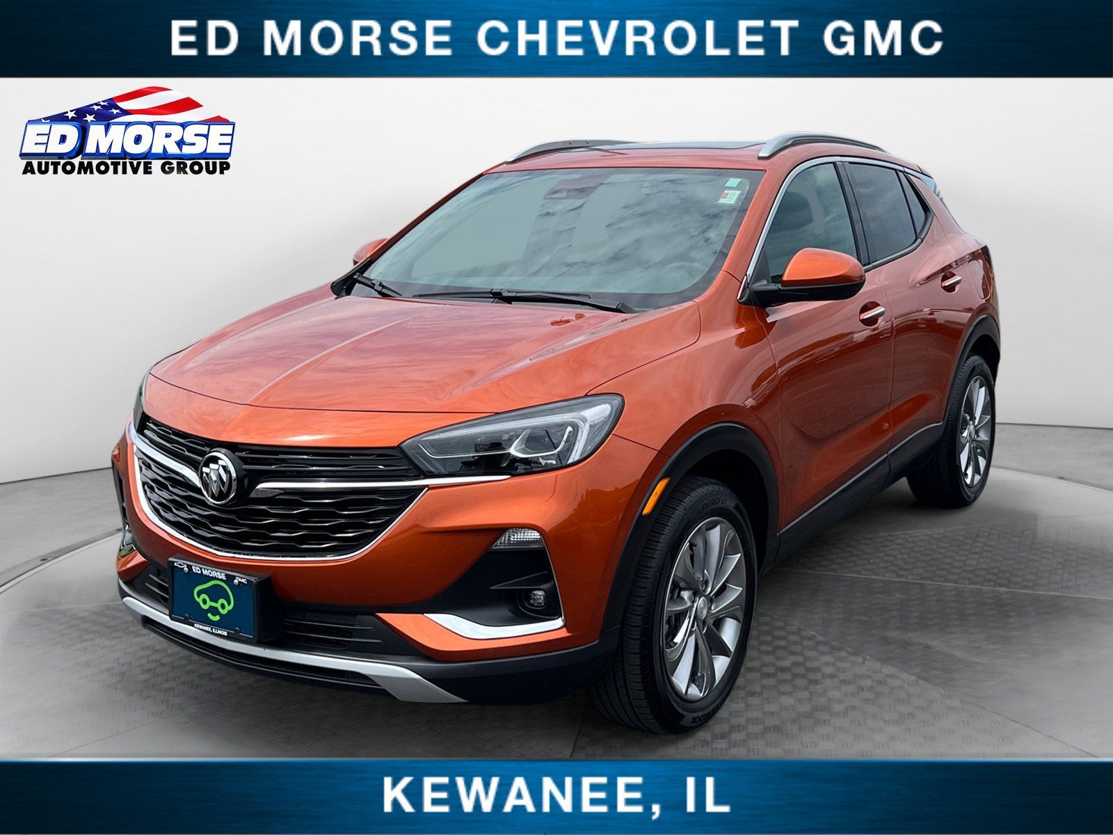 2023 Buick Encore GX Essence in Sunset Glow Metallic — front three-quarter view